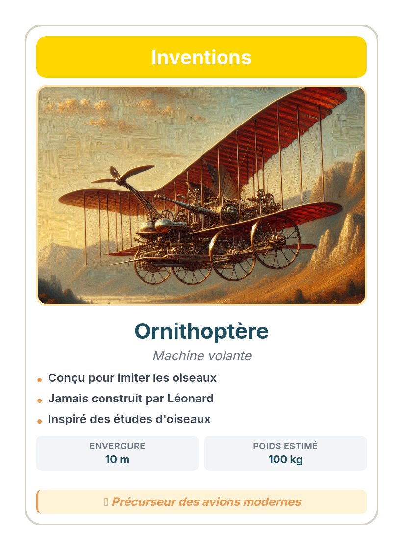 Ornithoptère - Machine volante